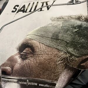 Saw IV movie poster 27x40 2-siding nice Tobin Bell